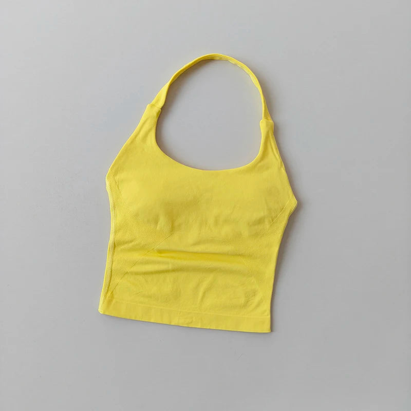 Brassière Sport Croisée Dos Nu – Maintien Yoga & Fitness Femme | W1253
