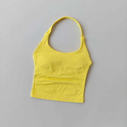 Brassière Sport Croisée Dos Nu – Maintien Yoga & Fitness Femme | W1253