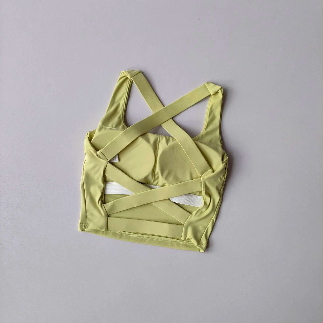 Brassière Sport Croisée Dos Nu – Maintien Yoga & Fitness Femme | W1253