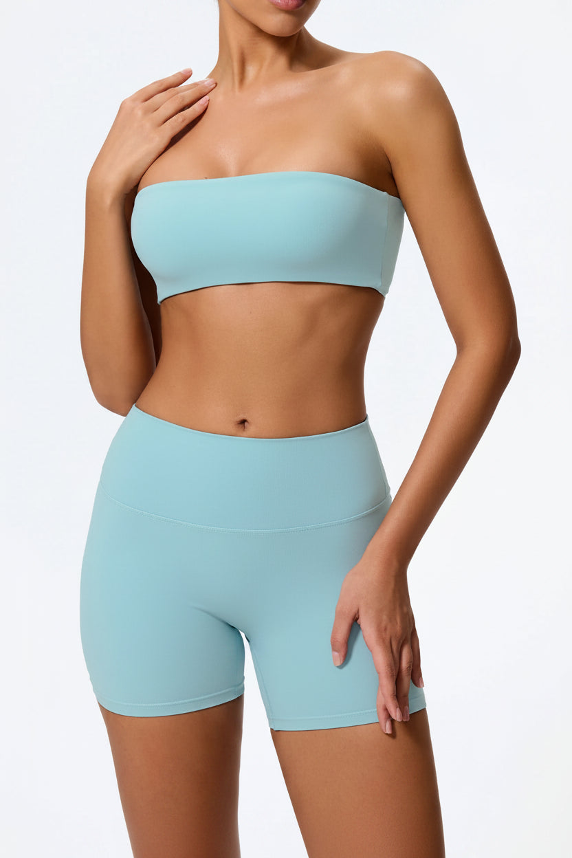 Ensemble Sport 2 Pièces Femme | Brassière & Short Taille Haute