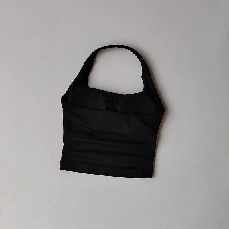Brassière Sport Croisée Dos Nu – Maintien Yoga & Fitness Femme | W1253