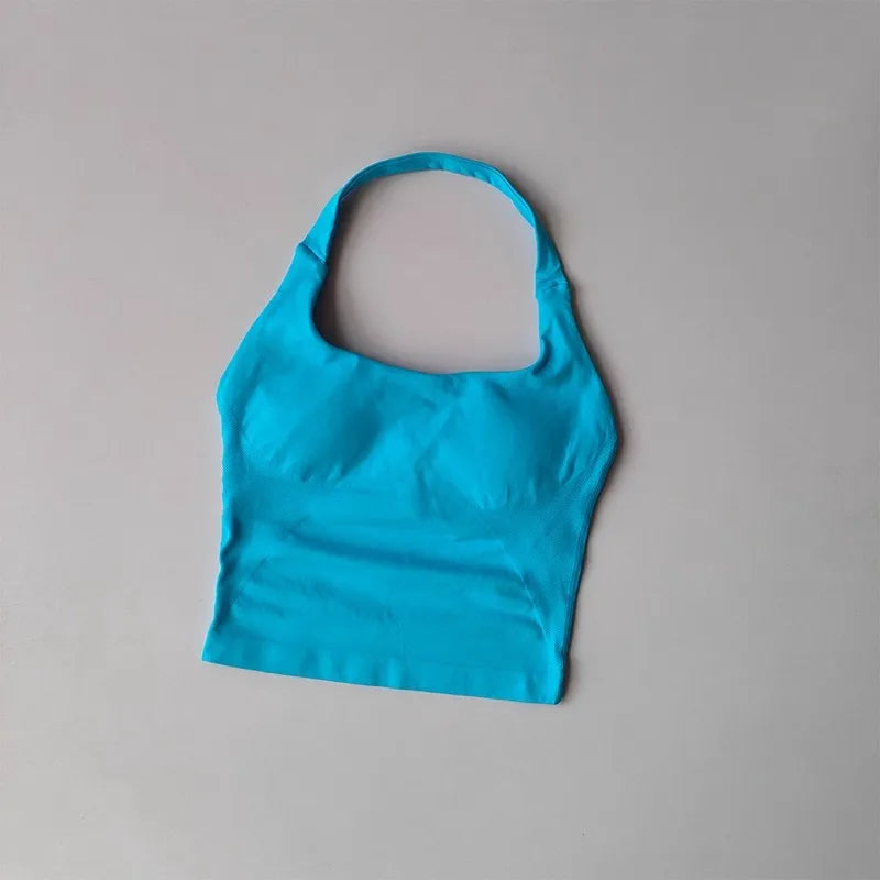 Brassière Sport Croisée Dos Nu – Maintien Yoga & Fitness Femme | W1253