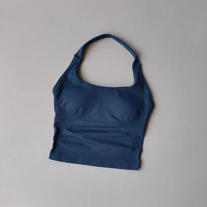 Brassière Sport Croisée Dos Nu – Maintien Yoga & Fitness Femme | W1253