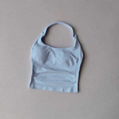 Brassière Sport Croisée Dos Nu – Maintien Yoga & Fitness Femme | W1253
