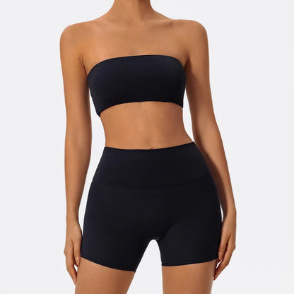 Ensemble Sport 2 Pièces Femme | Brassière & Short Taille Haute