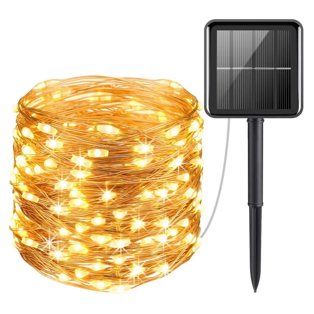 Guirlandes Solaires GOTP 200 LED 22M 8 Modes Étanche IP65