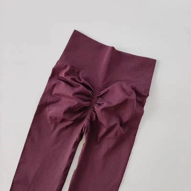 Legging Yoga Seamless Taille Haute Femme – Booty Lift Gainant | K1066