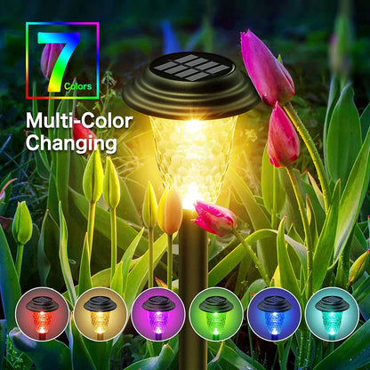 Solar Path Light – RGB & Warm White, IP67 Waterproof