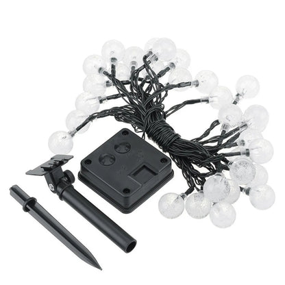 Solar Bubble String Lights – Outdoor Waterproof Orb