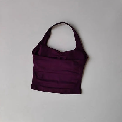 Brassière Sport Croisée Dos Nu – Maintien Yoga & Fitness Femme | W1253