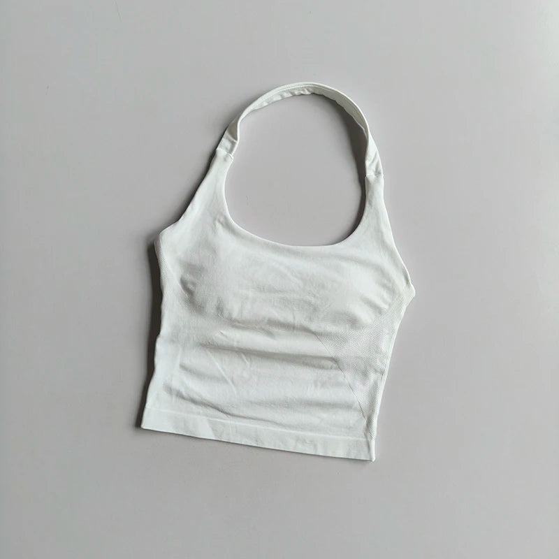 Brassière Sport Croisée Dos Nu – Maintien Yoga & Fitness Femme | W1253