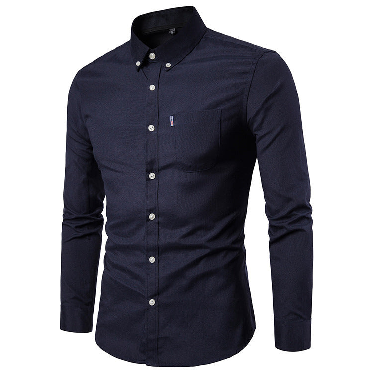 Chemise Homme Slim Fit Manches Longues - Style Business Casual