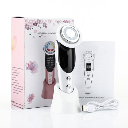 Appareil Beauté Visage RF EMS - Lumière LED 7 Modes