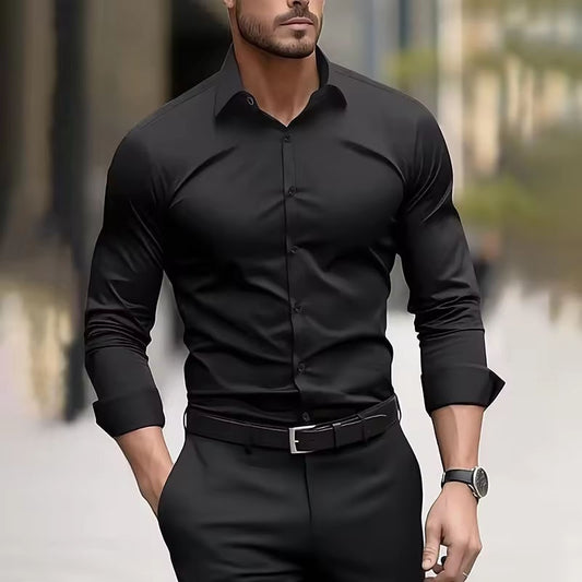 Chemise Homme Élégante Stretch - Coupe Ajustée