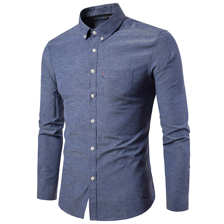 Chemise Homme Slim Fit Manches Longues - Style Business Casual