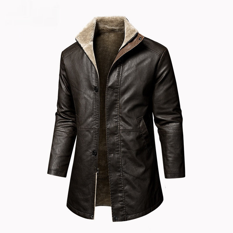 Veste en cuir homme