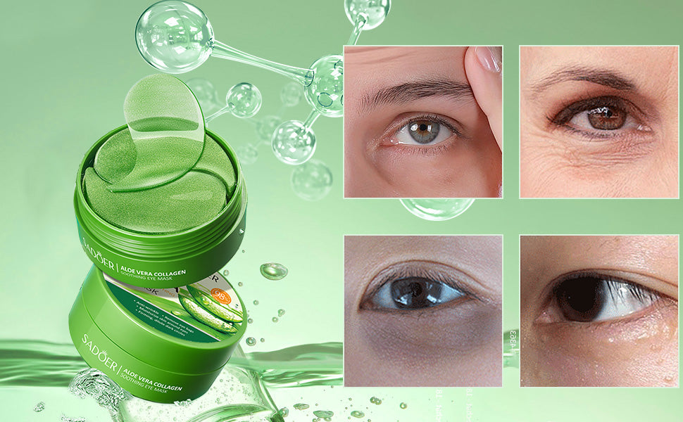 SADOER Masque Yeux Aloe Vera Collagène