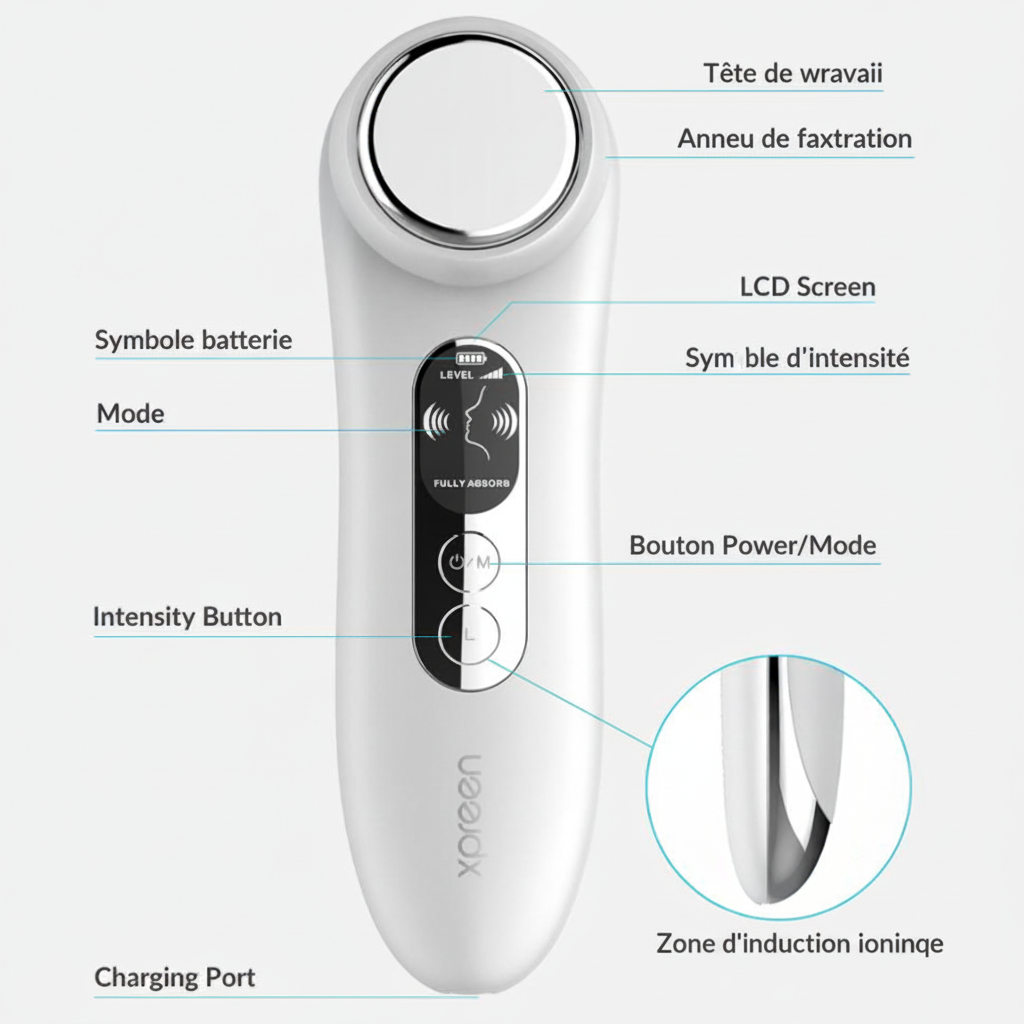 Diagramme de l'appareil de beauté
