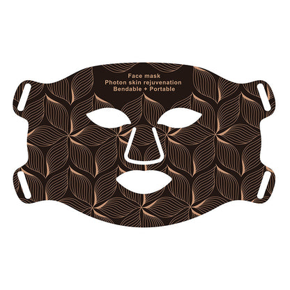 Masque Photonique Visage Portable - Rajeunissement Peau 3 Niveaux Anti-Fatigue
