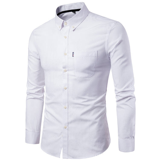 Chemise Homme Slim Fit Manches Longues - Style Business Casual