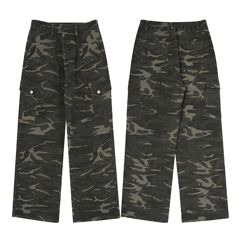 Pantalon Cargo Camouflage Militaire Noir - hubofland