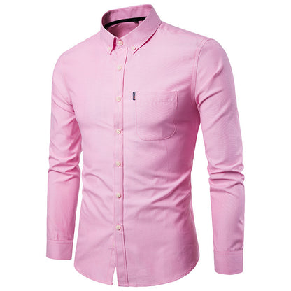 Chemise Homme Slim Fit Manches Longues - Style Business Casual