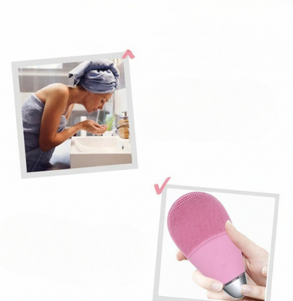 Brosse Nettoyante Faciale Silicone Ultrasonique USB