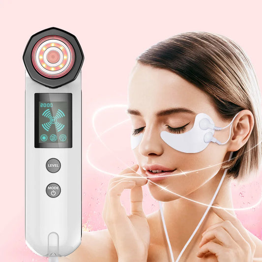 Appareil Beauté RF Radio Fréquence LED Massage - Rajeunissement Peau Anti-Rides