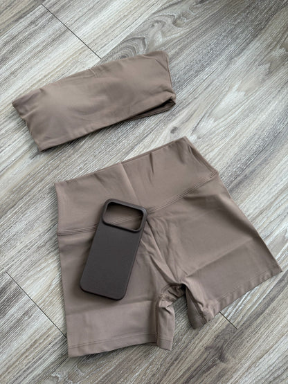 Ensemble Sport 2 Pièces Femme | Brassière & Short Taille Haute