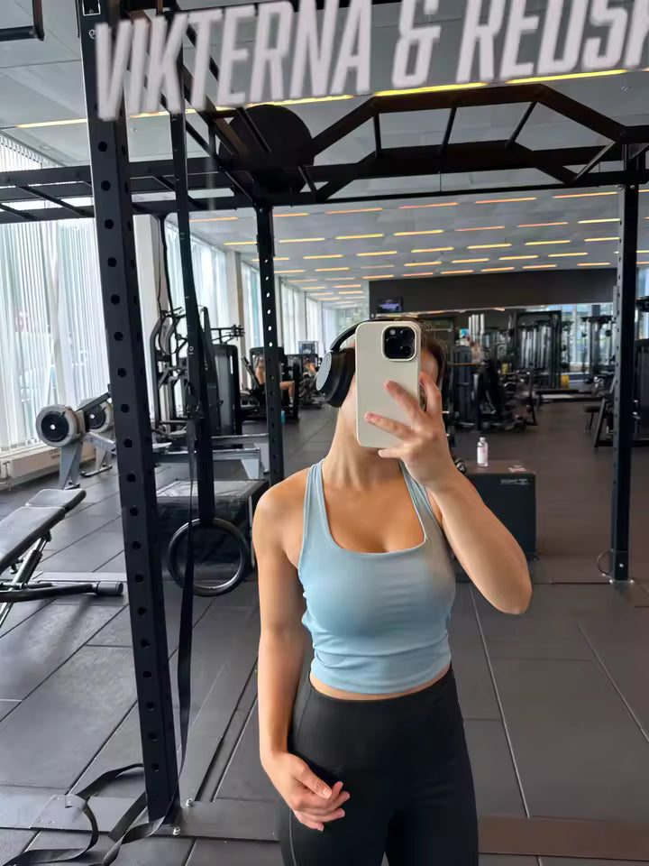 Brassière Sport Croisée Dos Nu – Maintien Yoga & Fitness Femme