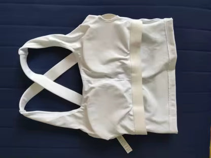 Brassière Sport Croisée Dos Nu – Maintien Yoga & Fitness Femme | W1253